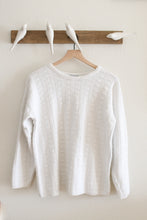 Load image into Gallery viewer, Vintage White Knit Sweater