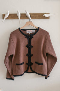 Vintage Brown and Black Sweater