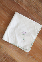 Load image into Gallery viewer, Vintage Purple Tulip Handkerchief