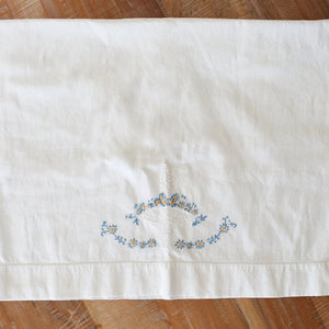 Vintage Embroidered Pillowcase