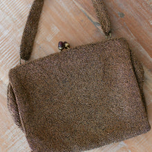 Load image into Gallery viewer, 1940s Copper Beaded Purse
