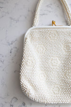 Load image into Gallery viewer, White Beaded Corde Bag
