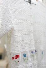 Load image into Gallery viewer, Floral Button Down Crochet Top