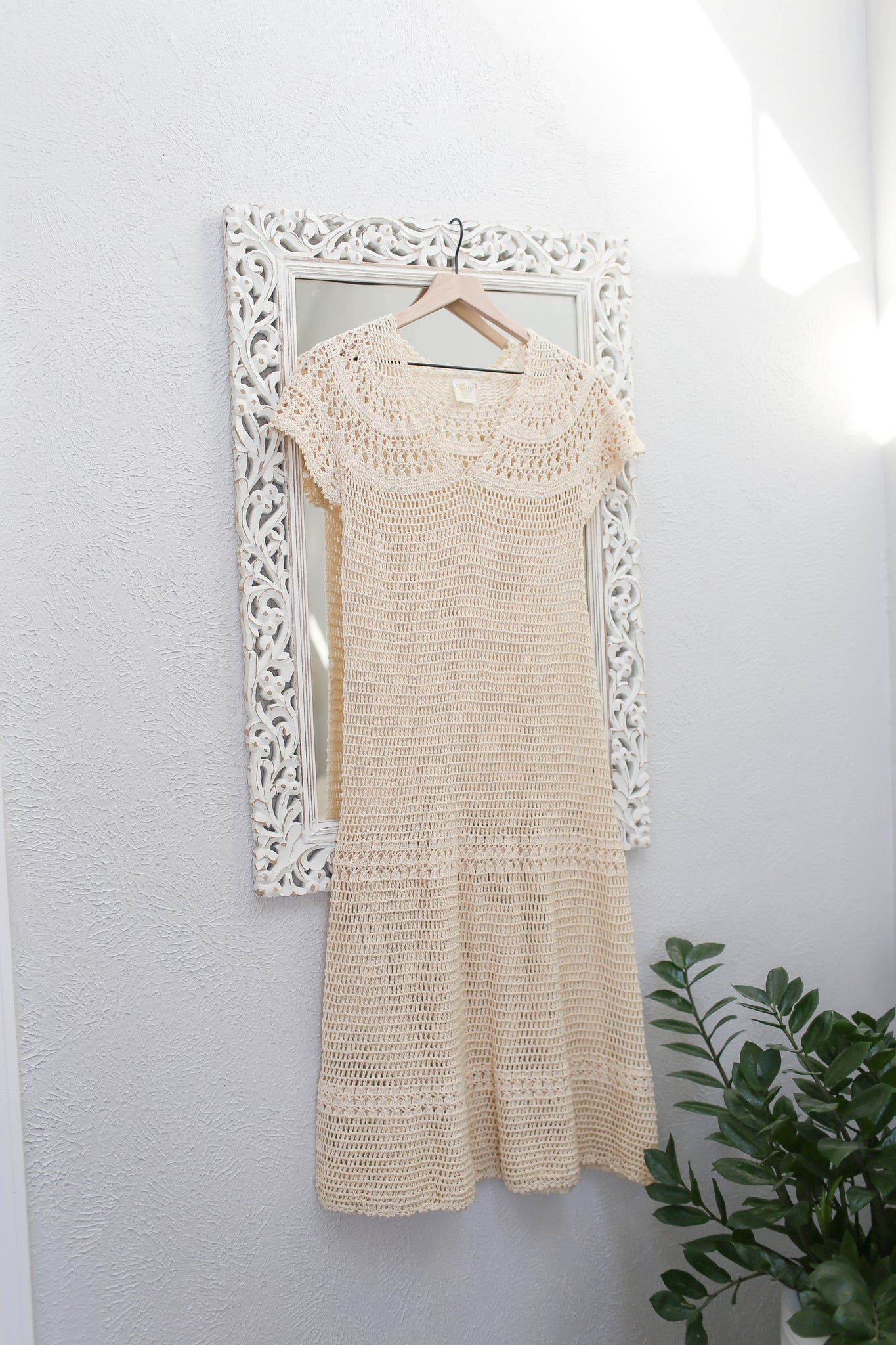 crochet dress poshmark Victoria's Secret Crochet Dress by Moda International 100% Cotton Shell Beige