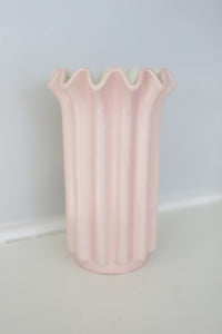 Blush Scalloped Vase