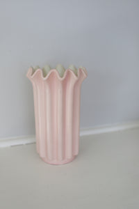 Blush Scalloped Vase