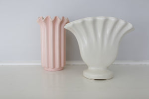 White Fan Vase