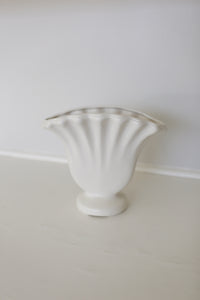 White Fan Vase