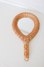 Load image into Gallery viewer, Wicker Hand Mirror