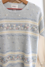 Load image into Gallery viewer, Floral and Pearl Short Sleeve Knit