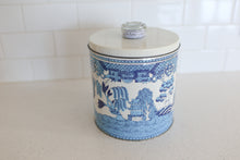 Load image into Gallery viewer, Vintage Blue and White Canister