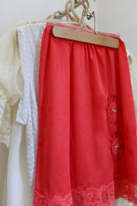Rose Colored Slip Skirt