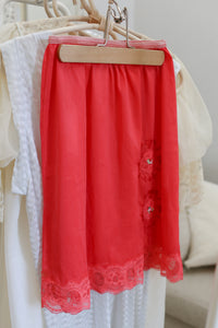 Rose Colored Slip Skirt