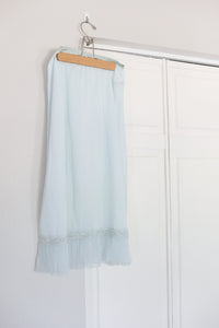 Blue Slip Skirt