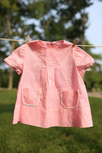 Load image into Gallery viewer, Handmade Pink Gingham Dress: 6M - 12M