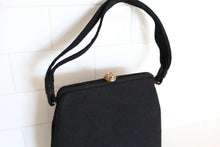 Load image into Gallery viewer, 1940s Black Wool Purse