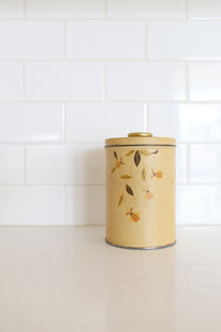 Vintage Autumn Leaves Canister