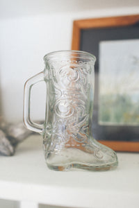 Cowboy Boot Glass
