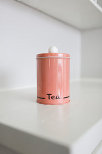 Pink Tea Canister