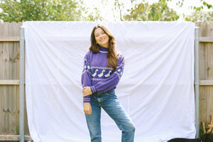 Small Soft Purple Sweater
