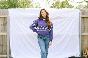 Small Soft Purple Sweater