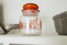 Load image into Gallery viewer, Orange Floral Butterfly Canister