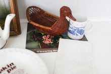 Load image into Gallery viewer, Small Wicker Duck Basket With Wooden Beak