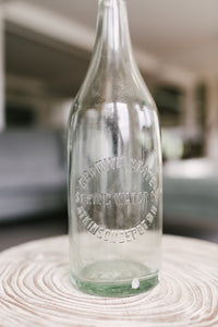 Vintage Glass Spring Water Bottle